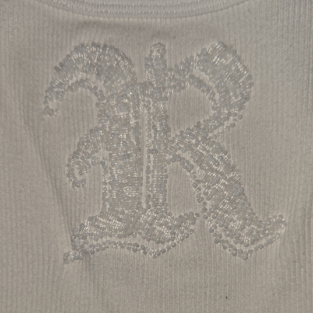White Ribbed Tank Top - Picture 3 of 9